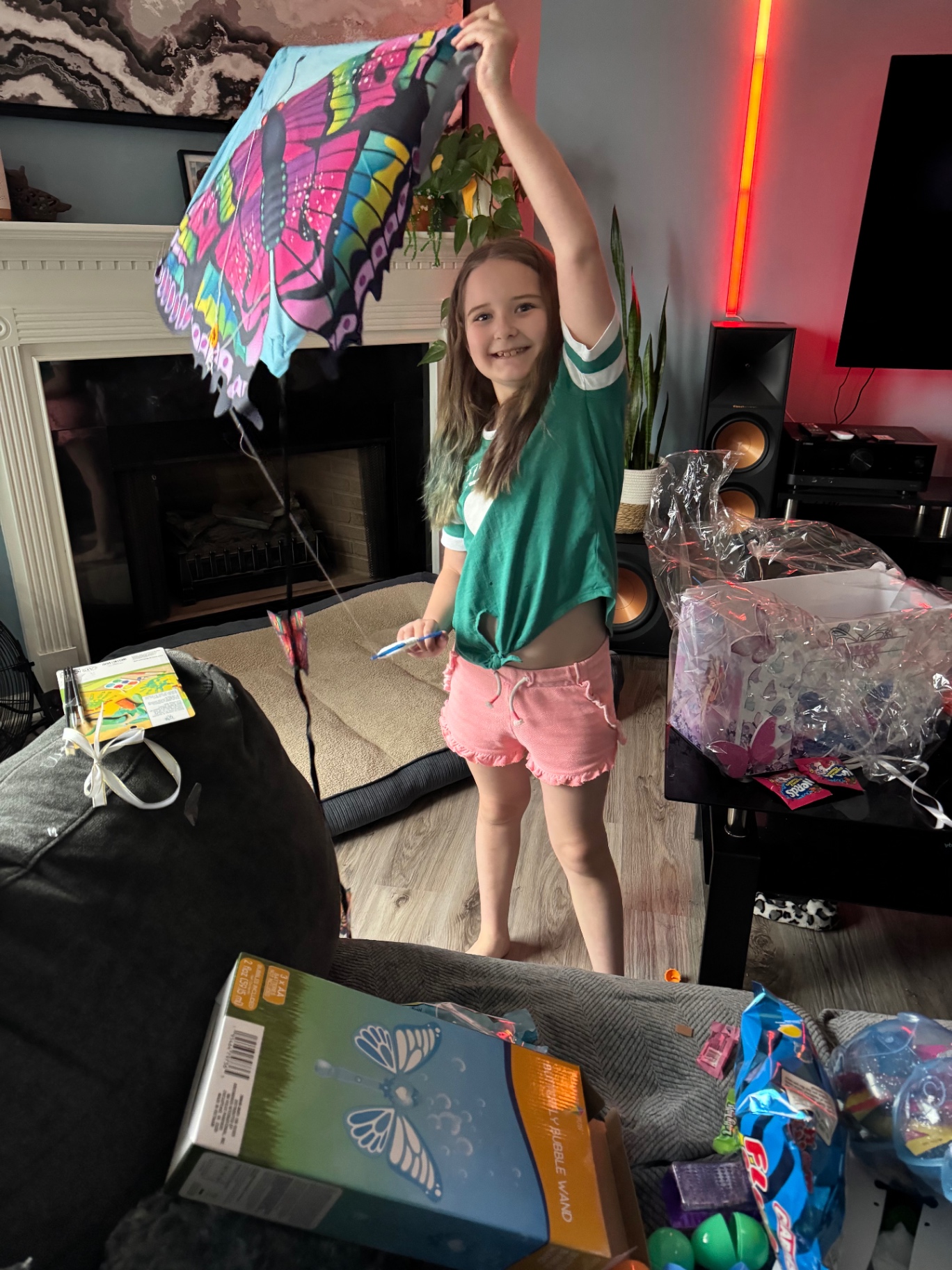 Butterfly themed surprise basket